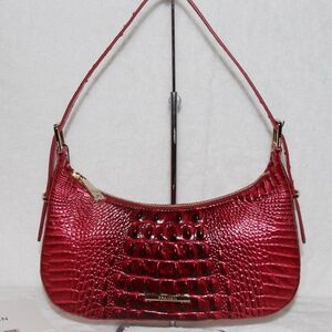 BRAHMIN Kyrie Shoulder Bag Purse Handbag Merlot Ombre Melbourne Leather